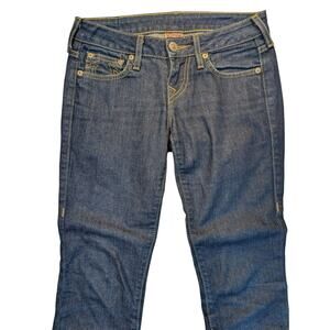 True Religion Johnny Women's Bootcut Flair Leg Size 29x34 (Missing Sz Tag) Y2K